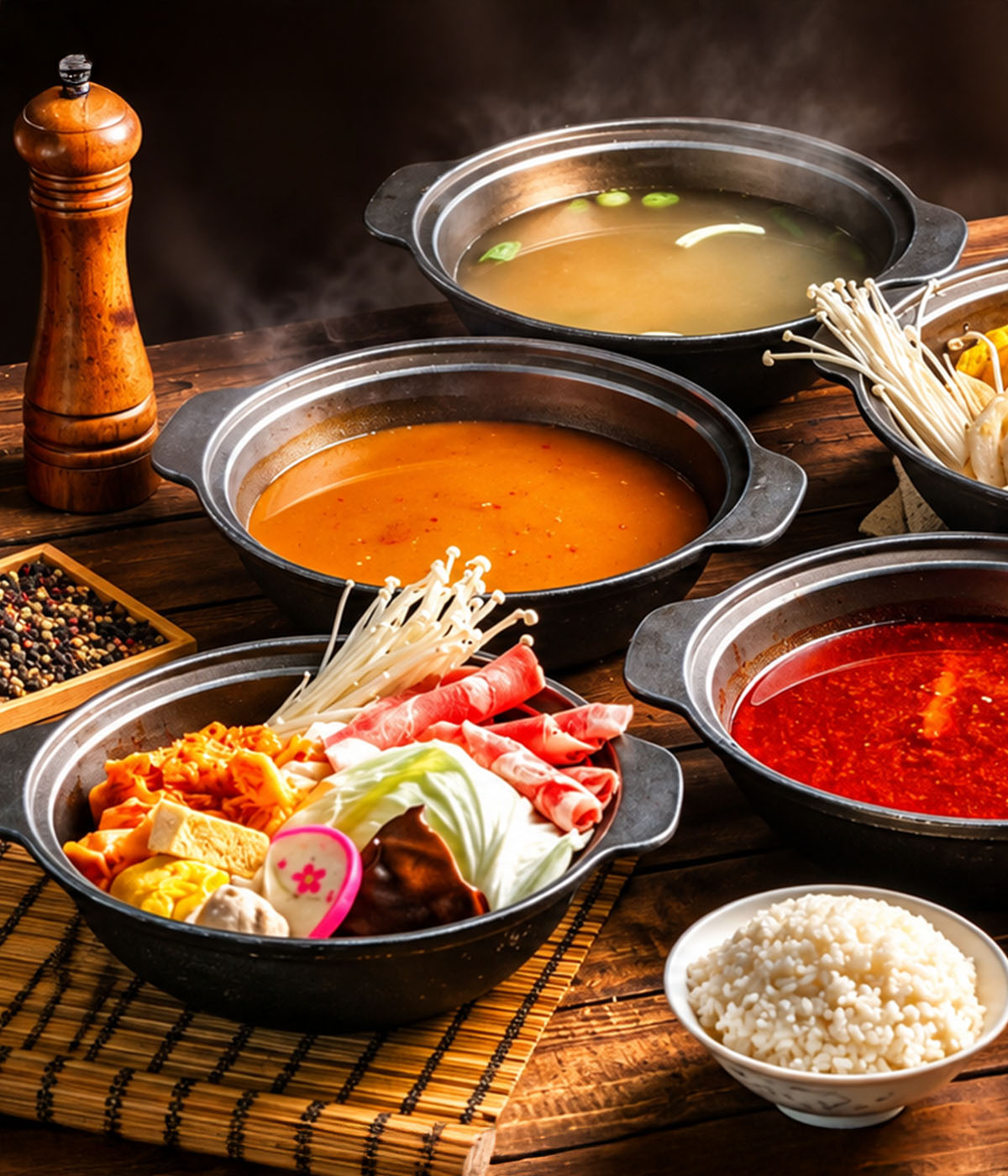 朋友們圍坐餐桌,一起分享燒肉與料理